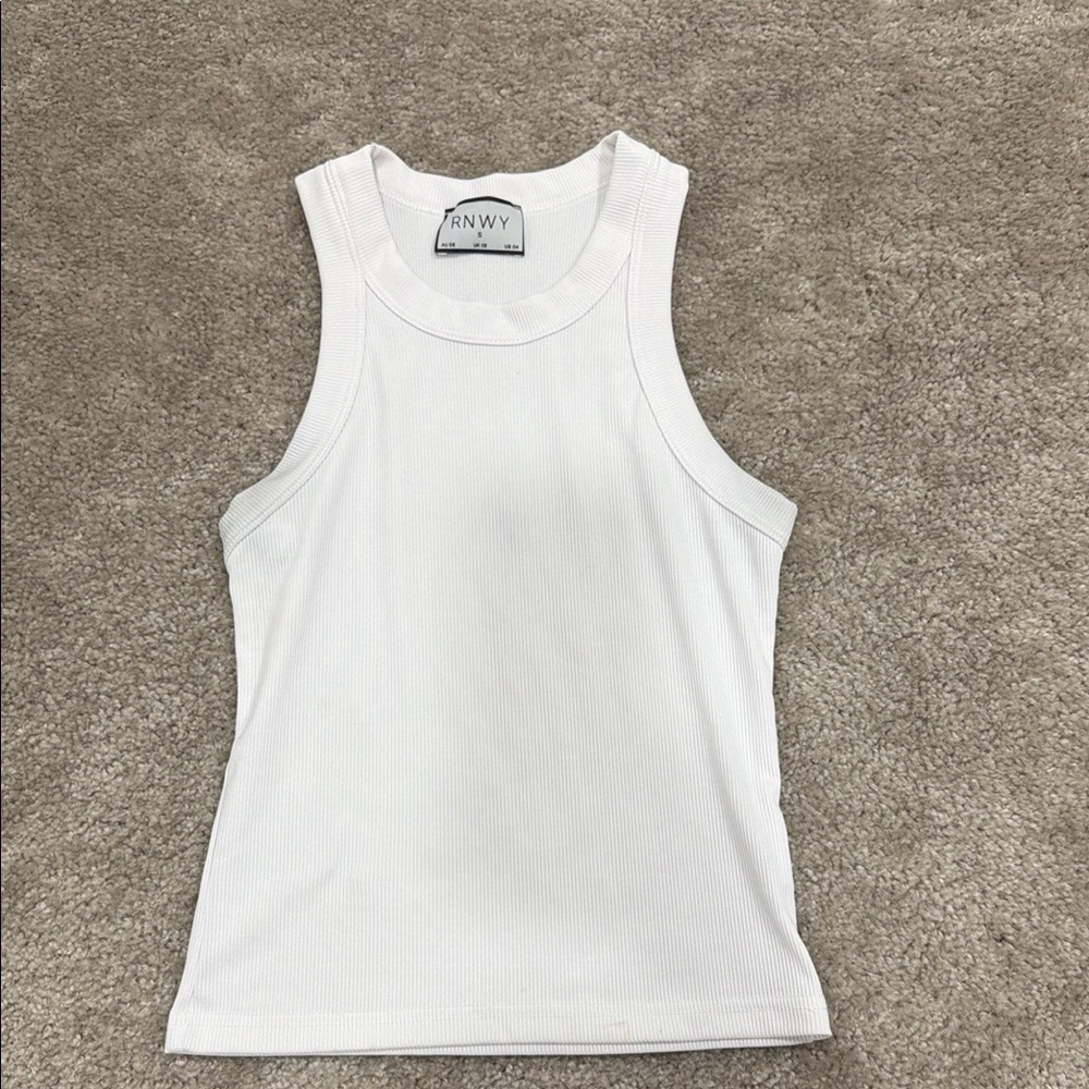 RNWY Classic White Tank Top